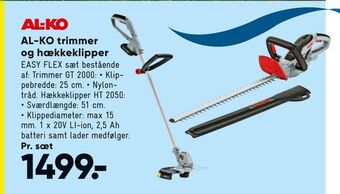 Bilka AL-KO trimmer og hækkeklipper tilbud