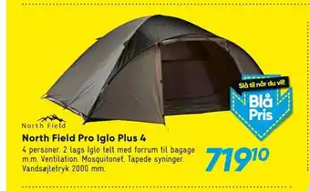 Bilka North Field Pro Iglo Plus 4 tilbud
