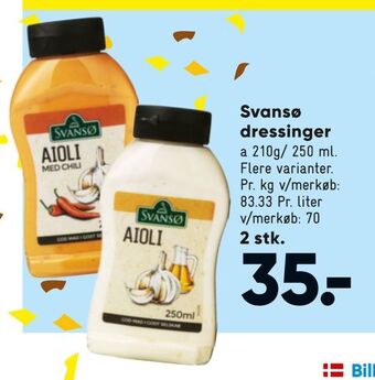 Bilka Svansø dressinger tilbud
