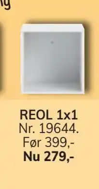 Daells Bolighus Reol 1x1 tilbud