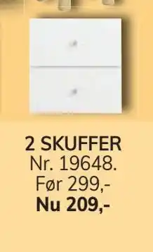 Daells Bolighus 2 skuffer tilbud