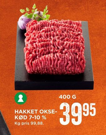 MENY Hakket oksekød 7-10 % tilbud