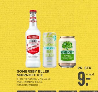 MENY Somersby eller smirnoff ice tilbud