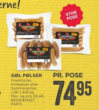 MENY Gøl pølser tilbud
