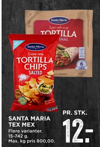 MENY Santa maria tex mex tilbud