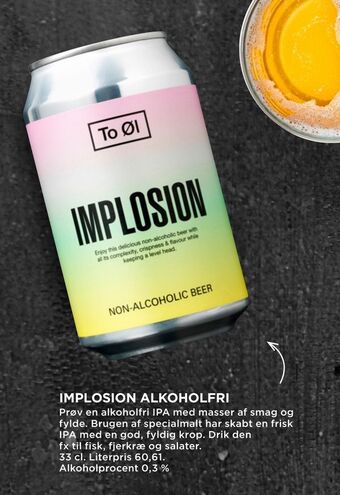 MENY Implosion alkoholfri tilbud