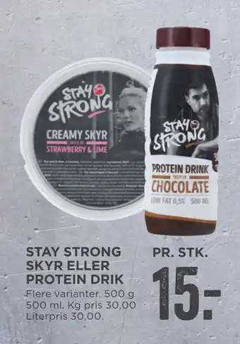 MENY Stay strong skyr eller protein drik tilbud