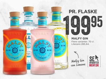 MENY Malfy gin tilbud