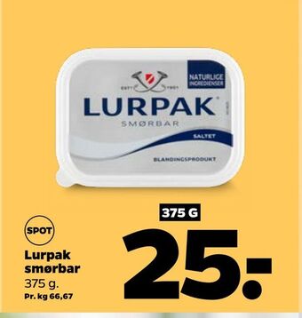 Netto Lurpak smørbar tilbud