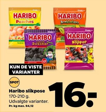 Netto Haribo slikpose tilbud