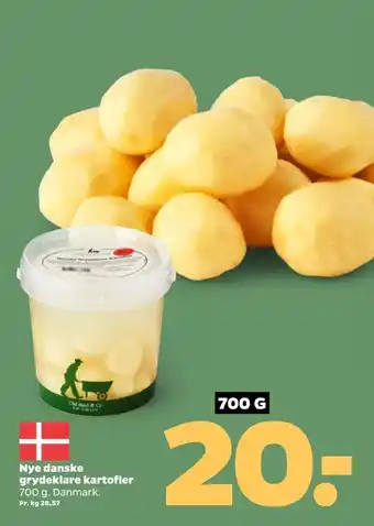 Netto Nye danske grydeklare kartofler tilbud