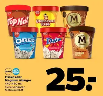 Netto Frisko eller Magnum isbæger tilbud