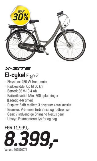 Thansen El-cykel tilbud