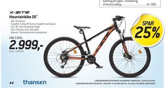 Thansen Mountainbike 26" tilbud