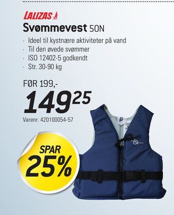 Thansen Svømmevest 50N tilbud
