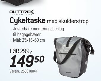 Thansen Cykeltaske med skulderstrop tilbud