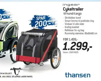 Cykeltrailer til hund/cargo
