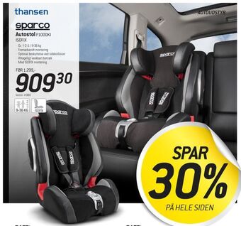 Thansen Autostol tilbud