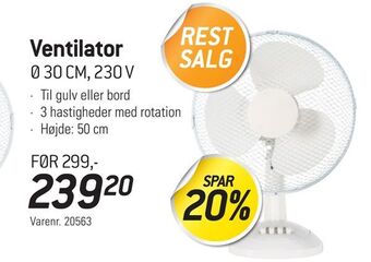 Thansen Ventilator tilbud