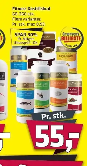 Fleggaard Fitness kosttilskud - Flere varianter tilbud