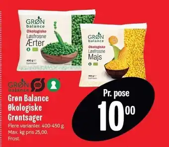 Min Købmand Grøn Balance økologiske grøntsager tilbud