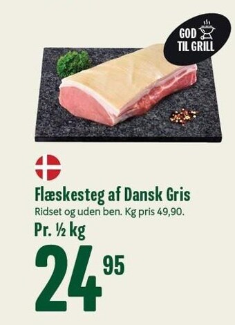 Flæskesteg af dansk gris