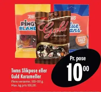 Min Købmand Toms slikpose eller karameller tilbud
