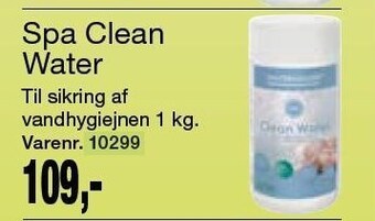 Spa Clean water