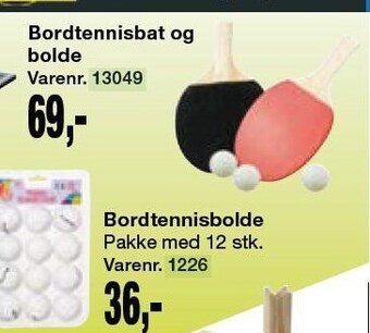 Harald Nyborg Bordtennisbat og bolde tilbud