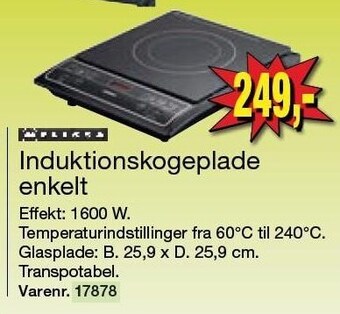 Harald Nyborg Induktionskogeplade enkelt tilbud