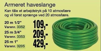 Armeret haveslange