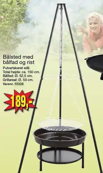 Harald Nyborg Bålsted m. bålfad og rist tilbud