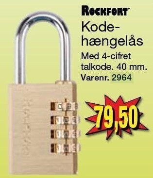 Kode-hængelås