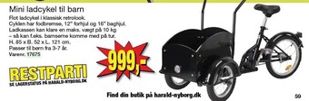 Harald Nyborg Mini ladcykel til barn tilbud