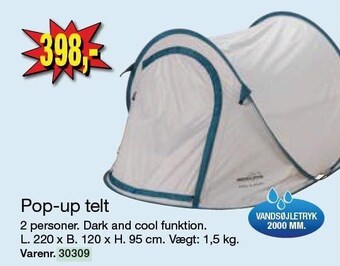 Harald Nyborg Pop-up telt tilbud
