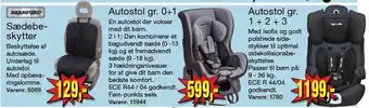 Harald Nyborg Sædebeskytter, Autostol gr. 0+1 el. Autostol gr. 1+2+3 tilbud