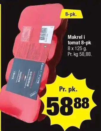 Calle Makrel i tomat 8-pak tilbud