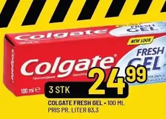 Priss Colgate fresh gel 3 stk tilbud