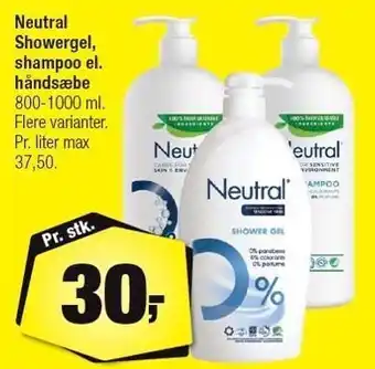 Calle Neutral showergel, shampoo el. håndsæbe tilbud