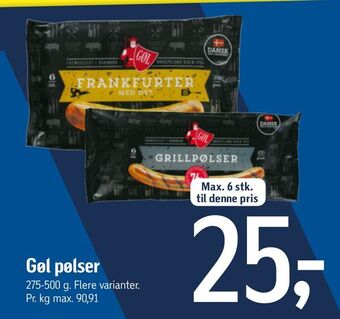 Føtex Gøl pølser tilbud