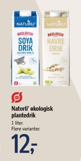 Føtex Naturli' økologisk plantedrik tilbud