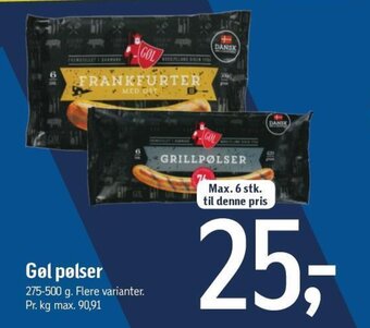 Føtex Gøl Pølser tilbud