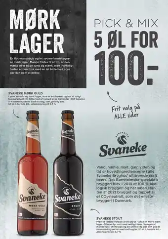 MENY Svaneke Mørk Guld/ Svaneke Stout tilbud