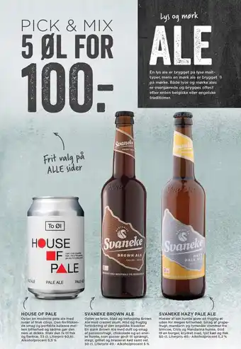 MENY House Of Pale/ Svaneke Brown Ale / Svaneke Hazy Pale Ale tilbud