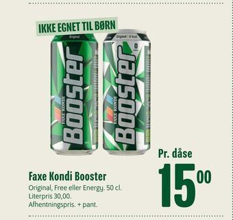 Min Købmand Faxe Kondi Booster tilbud