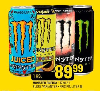 Priss Monster energy tilbud