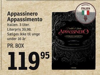 SPAR Appassinero Appassimento tilbud