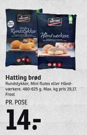 SPAR Hatting brød tilbud