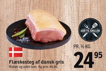 SPAR Flæskesteg af dansk gris tilbud