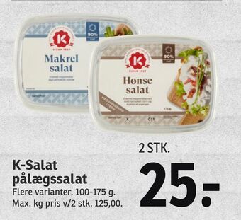 SPAR K-Salat pålægssalat tilbud